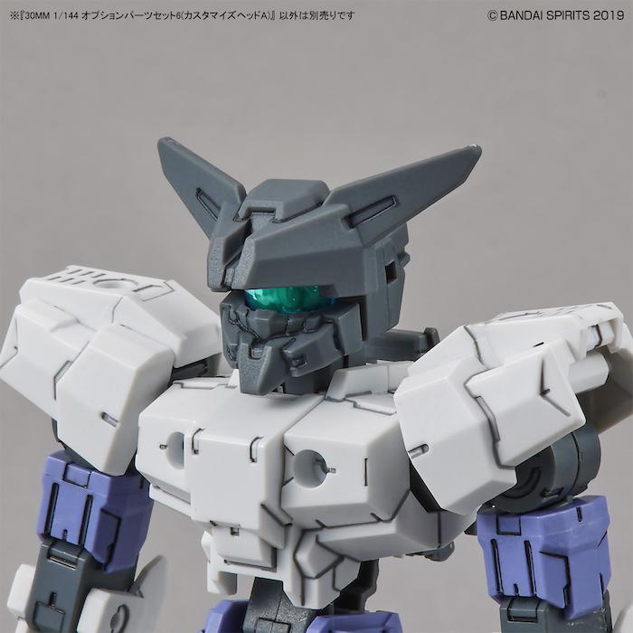 30MM Option Parts Set 6 (Customize Heads A) 1/144