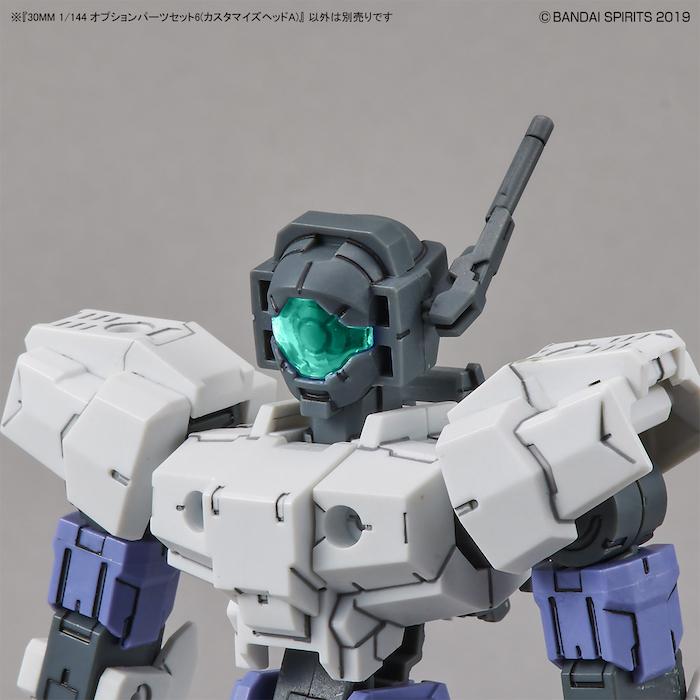 30MM Option Parts Set 6 (Customize Heads A) 1/144