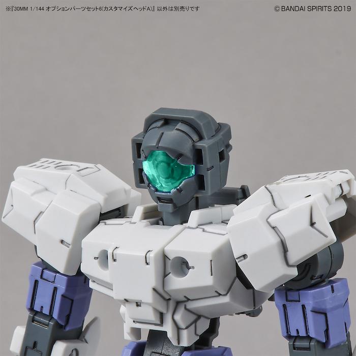 30MM Option Parts Set 6 (Customize Heads A) 1/144