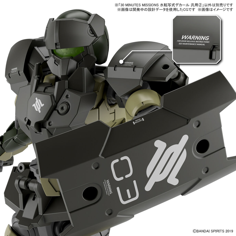 30MM Water Decal Multiuse 2 1/144