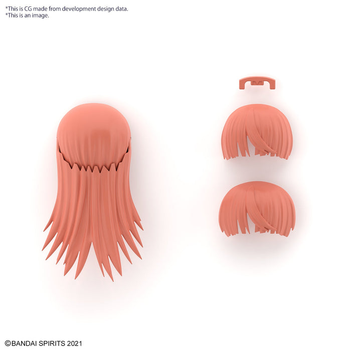 30MS Option Hair Style Parts Vol.7 All 4 Types 1/144