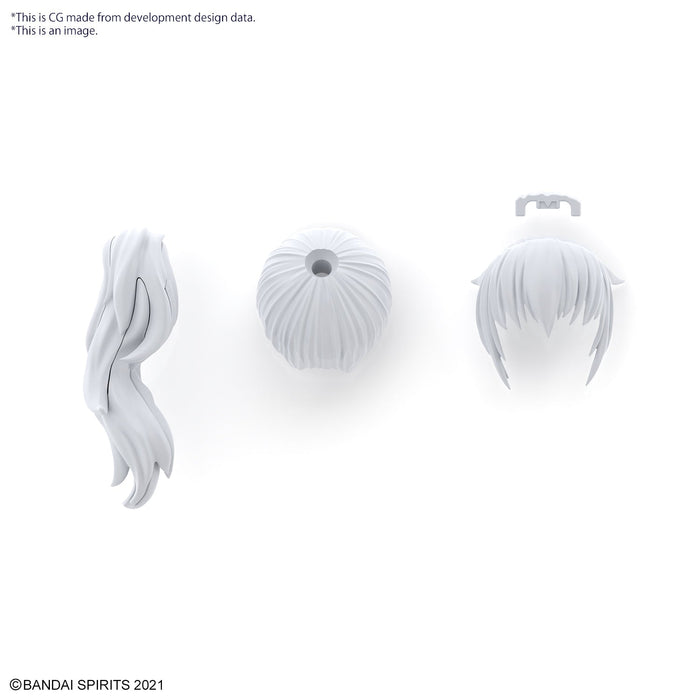 30MS Option Hair Style Parts Vol.7 All 4 Types 1/144