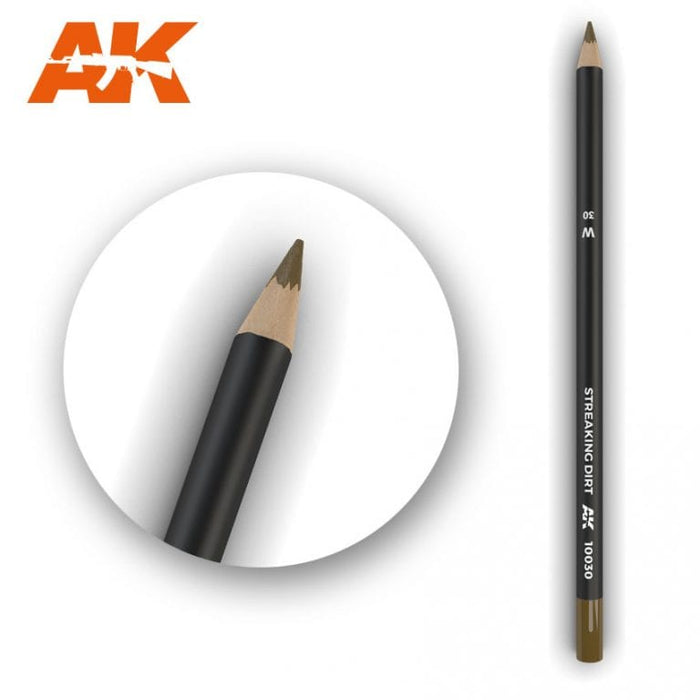 AK10030 Watercolor Pencil Streaking Dirt
