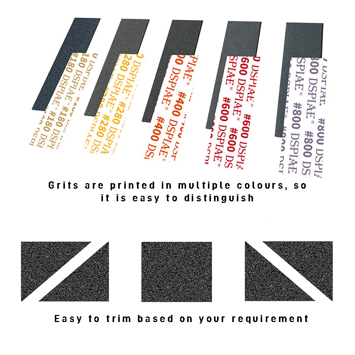 Dspiae MSP-2500 Pre-Cut Self Adhesive Sandpaper #2500