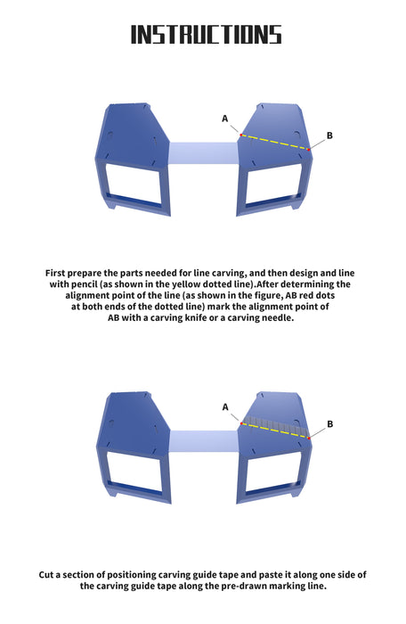 Dspiae CG Carving Guide Tape (2mm to 10mm)