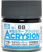 Acrysion N68 - RLM74 Gray Green (Semi-Gloss/Aircraft)