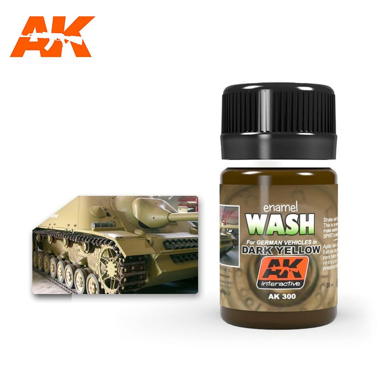AK300 Wash For German Dark Yellow