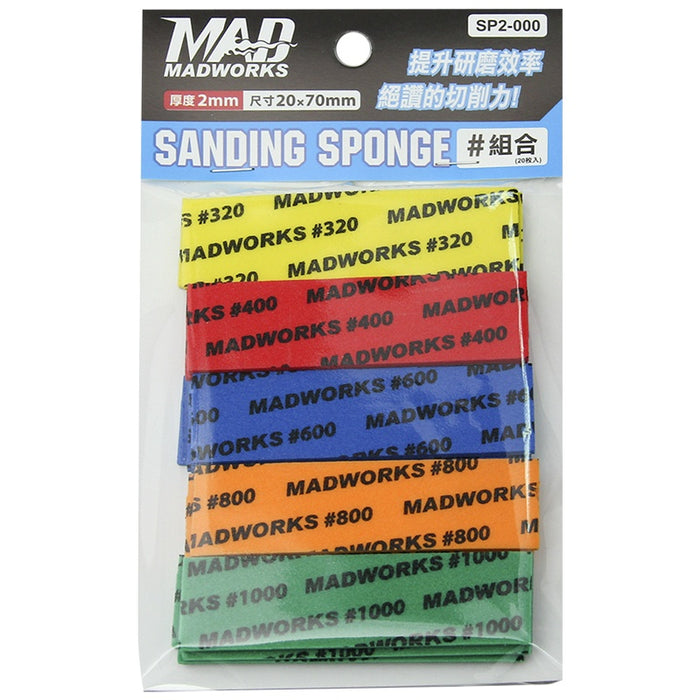 MAD - SP2000 2mm Assorted Sanding Sponges