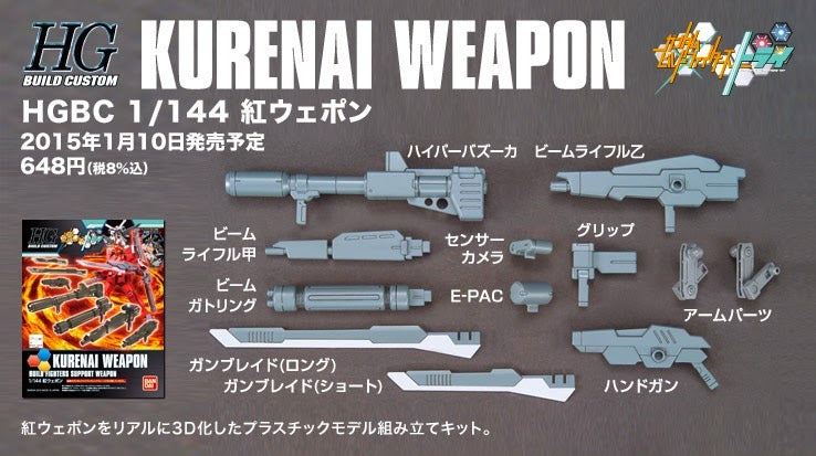 HGBC #018 Kurenai Weapon 1/144