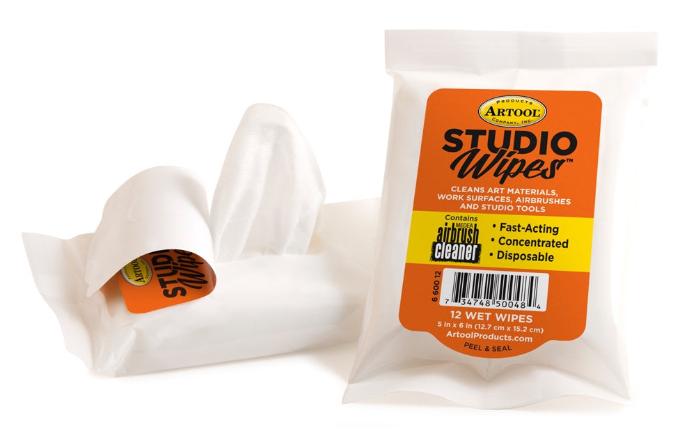 Iwata Artool Studio Cleaning Wipes 12 Count Pouch