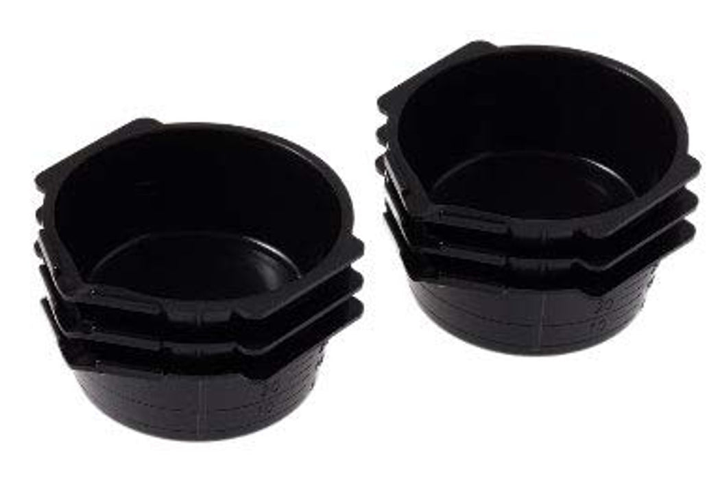 Mr Paint Cup Black (6pc) GT-115B