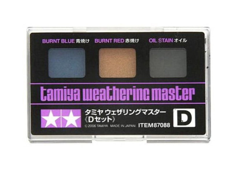 Weathering Master D Set (Burnt Blue, Burnt Red, Oil Stain) 87088