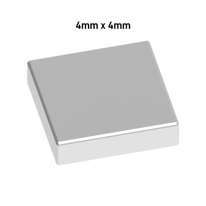 Neodymium Magnet N52 Square 1mm Height (10pcs) 4 Sizes