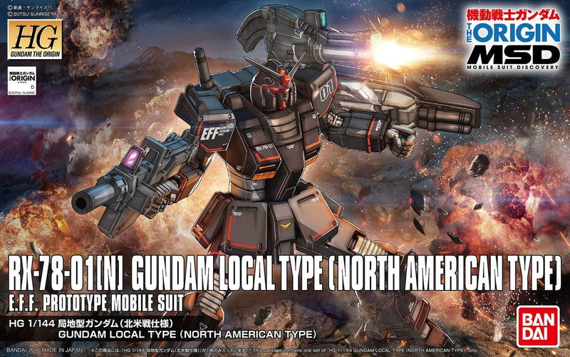 HGOG 017 RX-78 [N] Black Local Type Gundam [North American Front] 1/144