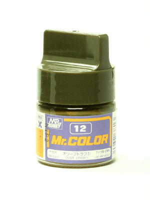 Mr. Color 12 - Olive Drab (1) (Semi-Gloss/Aircraft) C12