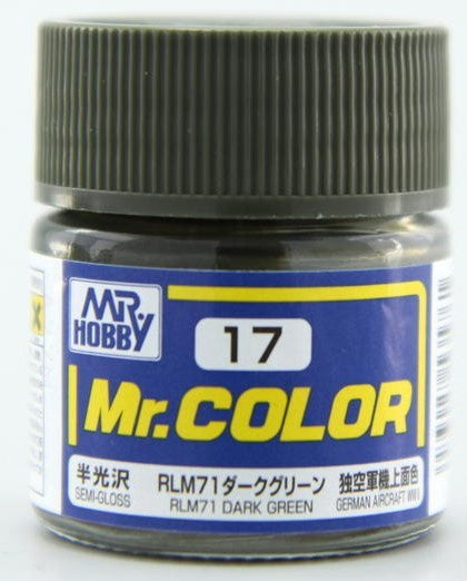 Mr Color 17 - RLM71 Dark Green (Semi-Gloss/Aircraft) C17