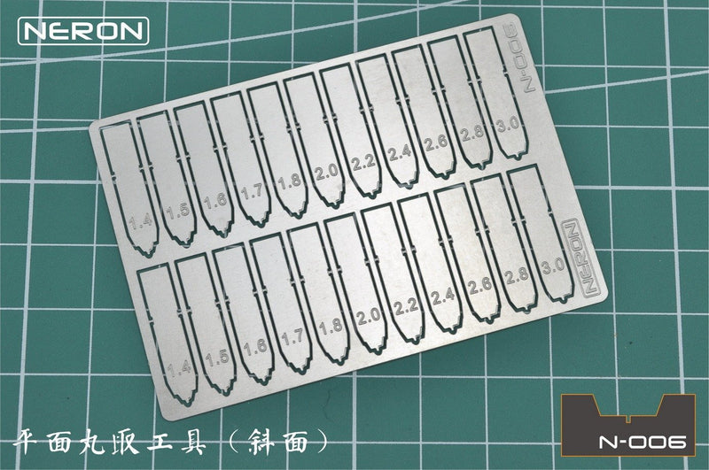 MAD - N006 Neron Photo-Etch Pivot Hole Scriber Bit Set (11 Size Option) (Angled)