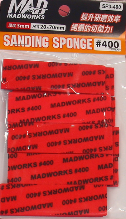 MAD - SP3400 #400 3mm Sanding Sponge