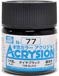 Acrysion N77 - Tire Black (Flat/Primary)