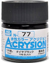 Acrysion N77 - Tire Black (Flat/Primary)
