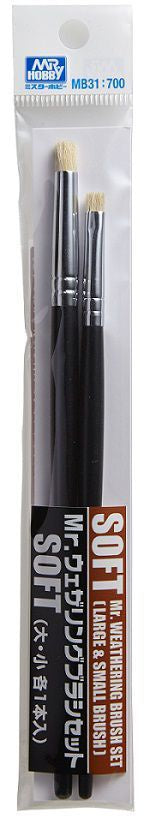 Mr Weathering Brush Set Soft MB31