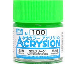 Acrysion N100 - Fluorescent Green (Semi-Gloss/Primary)