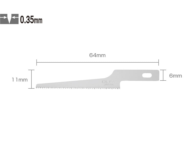 Olfa KB4-NS/3 Narrow Saw Blade, Pack of 3