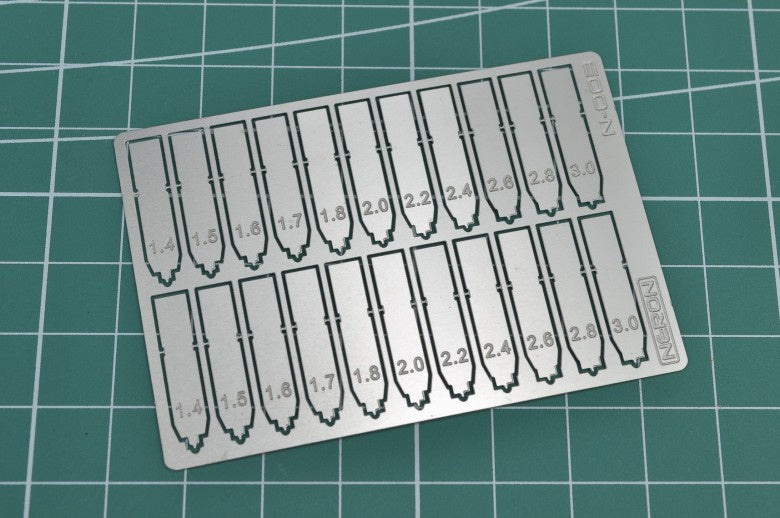 MAD - N003 Neron Photo-Etch Pivot Hole Scriber Precise Spade Bit Set (11 Size Option)