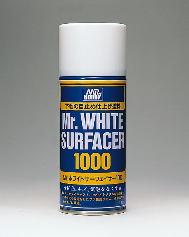 Mr Surfacer Spray 1000 White Can B511