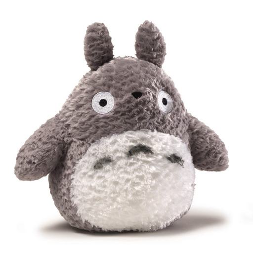 9" Grey Fluffy Medium Totoro Plush - My Neighbor Totoro