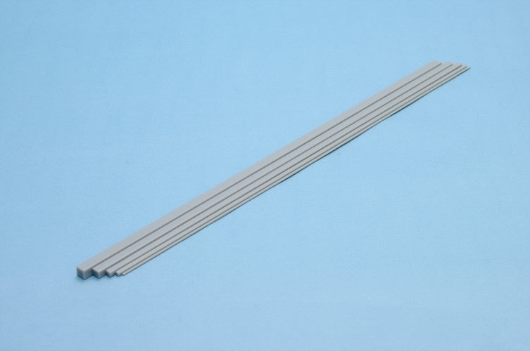Square 4.0mm (Gray) Stick Plastic Materials 4pcs