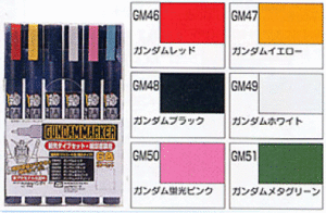 GMS110 F Edge Marker Gundam Marker Set