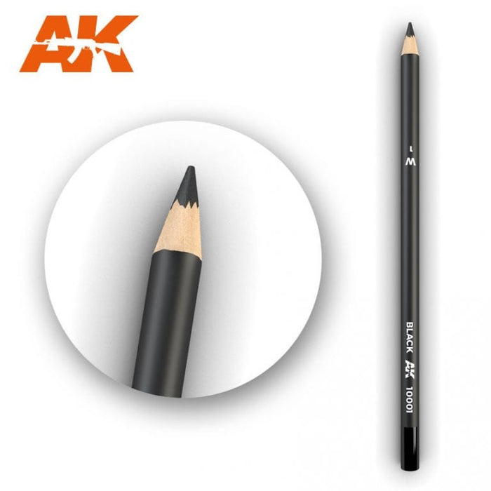 AK10001 Watercolor Pencil Black