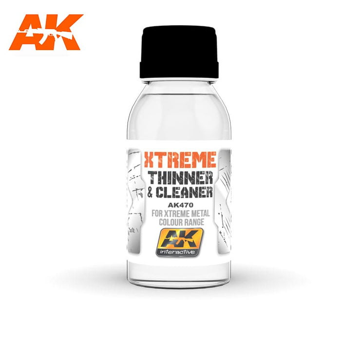 AK470 Xtreme Thinner & Cleaner For Xtreme Metal Colour Range 100ml