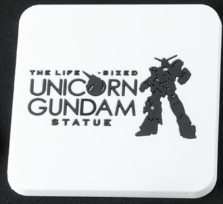 Gundam Unicorn Statue Coaster White