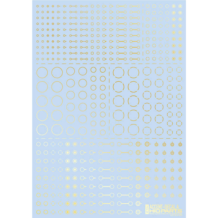 ACD-A-HGO Accent Decal A Foil Gold (1 Sheet)
