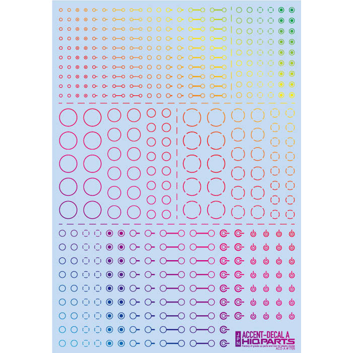 ACD-A-HLS Accent Decal A Foil Holo Silver (1 Sheet)