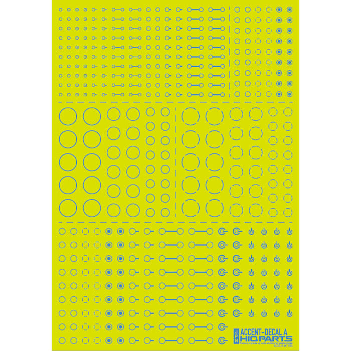 [Clearance] ACD-A-IB Accent Decal A Indigo Blue (1 Sheets)