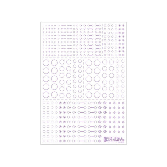 ACD-A-LP Accent Decal A Light Purple (1 Sheets)