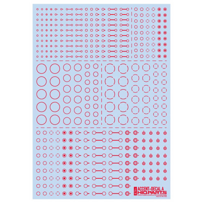 ACD-A-RE Accent Decal A Red (1 Sheet)