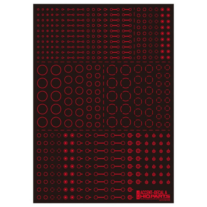 ACD-A-RE Accent Decal A Red (1 Sheet)