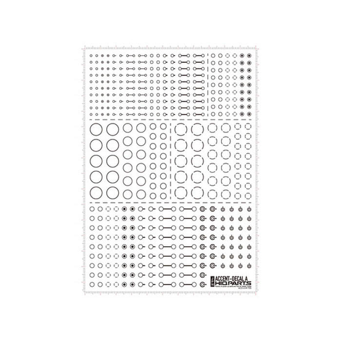 ACD-A-SI Accent Decal A Silver (1 Sheets)