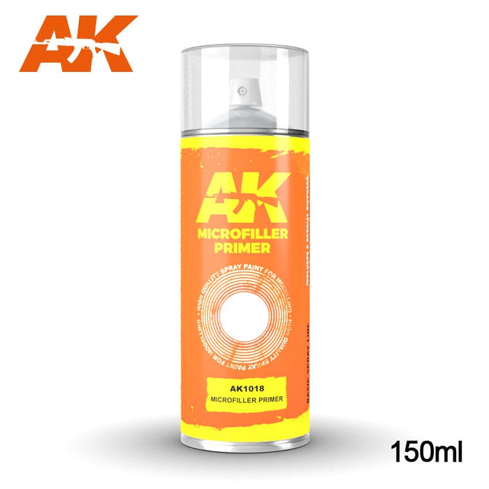 AK-1018 Microfiller Primer Spray 150ml (Includes 2 Nozzles)