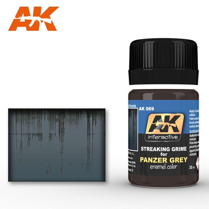 AK069 Streaking Grime for Panzer Grey Vehicles