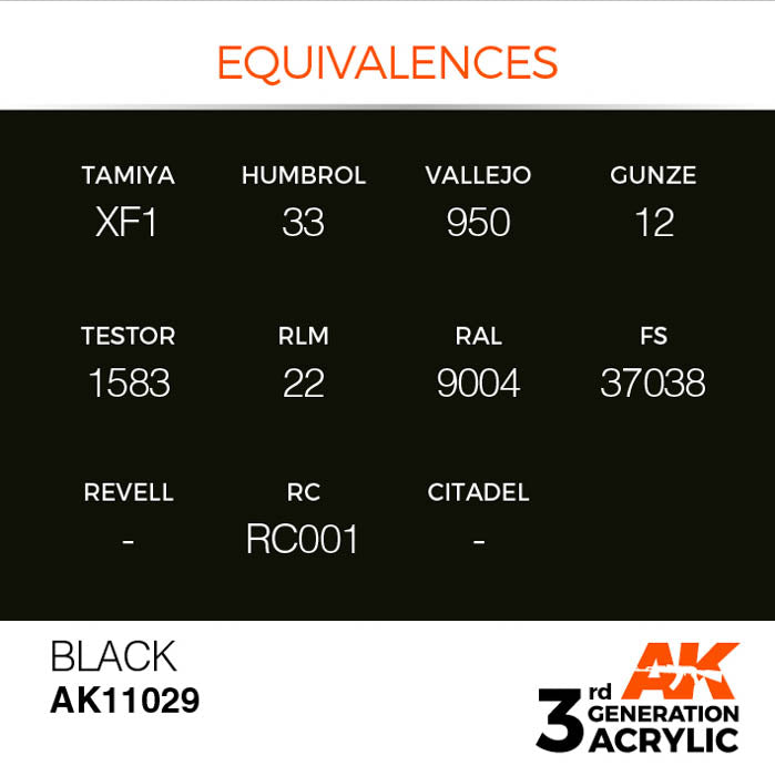 AK11029 Gen-3 Black 17ml