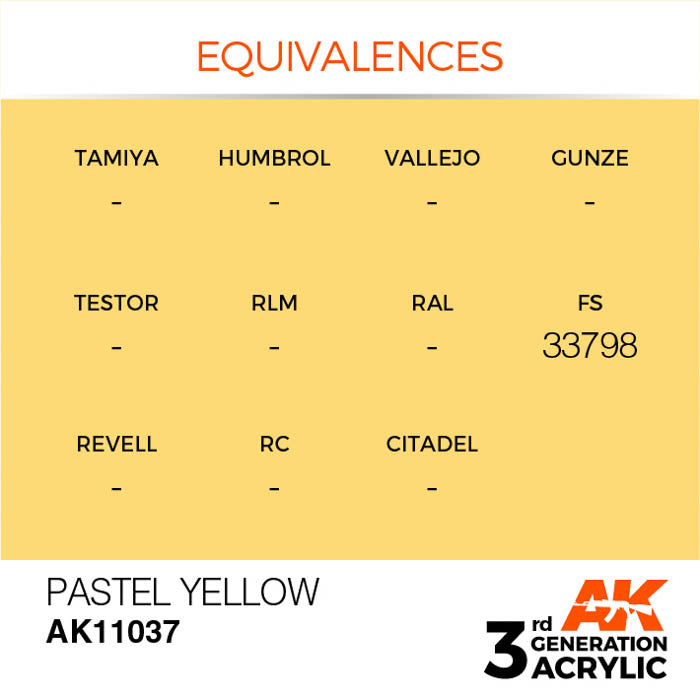 AK11037 Gen-3 Pastel Yellow 17ml