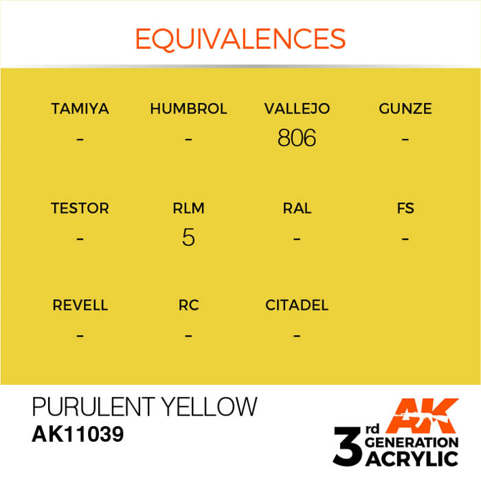 AK11039 Gen-3 Purulent Yellow 17ml