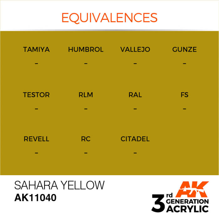 AK11040 Gen-3 Sahara Yellow 17ml
