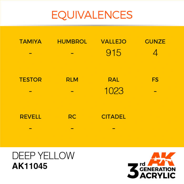 AK11045 Gen-3 Deep Yellow 17ml