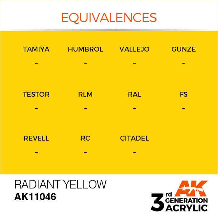 AK11046 Gen-3 Radiant Yellow 17ml